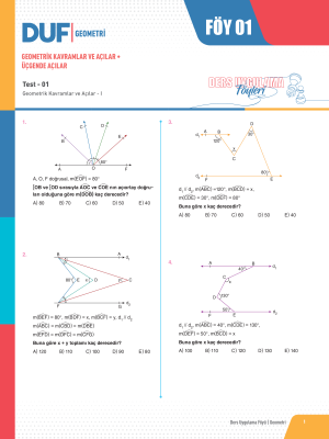 2025 - TYT-AYT GEOMETRİ DUF-1