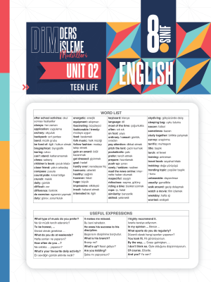 2025 - 8. SINIF İNGİLİZCE DİM - MODÜL-2