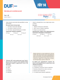 TYT TARİH DUF - FÖY-14 - 2022