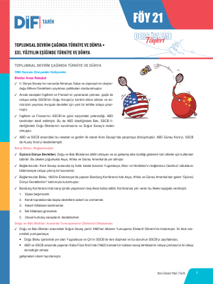 2024 - TYT-AYT TARİH DİF - FÖY-21