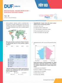 AYT COĞRAFYA DUF - FÖY-3 - 2022