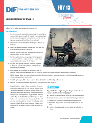 2025 - AYT EDEBİYAT DİF - FÖY-13