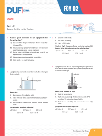 AYT KİMYA DUF - FÖY-2 - 2022