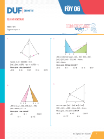 TYT-AYT GEOMETRİ DUF - FÖY-6 - 2022 