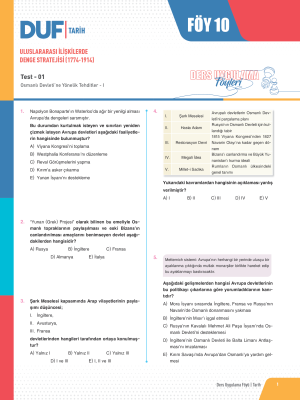 2025 - AYT TARİH DUF - FÖY-10