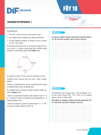 10. SINIF MATEMATİK DİF - FÖY-10 - 2022 