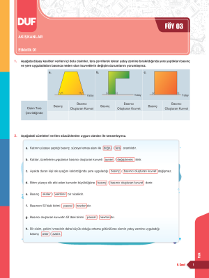2025 - 9. SINIF FİZİK DUF - FÖY-3