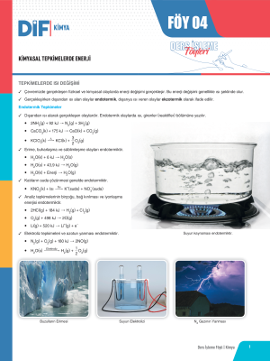 2024 - AYT KİMYA DİF - FÖY-4