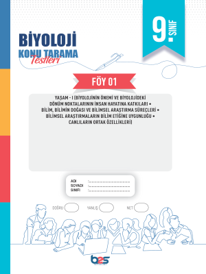 2024 - 9. SINIF BİYOLOJİ KTT - FÖY-1