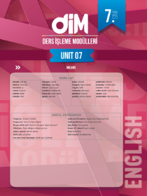 7.Sınıf İngilizce DİM - MODÜL-7 - 2022