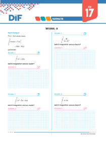 AYT MATEMATİK - DİF - FÖY 17
