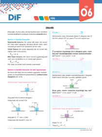 AYT FİZİK - DİF - FÖY 6
