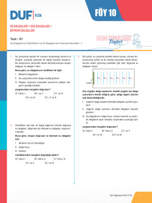 2024 - TYT FİZİK DUF-10