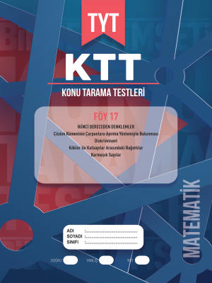 TYT MATEMATİK KTT - FÖY-17 - 2023