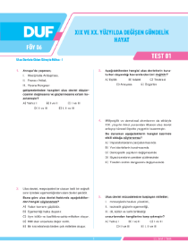 11. SINIF TARİH DUF - FÖY-6 - 2022