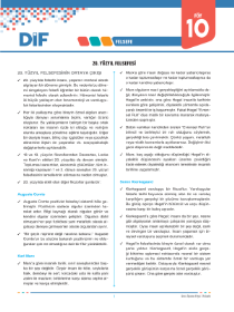 TYT FELSEFE - DİF - FÖY 10