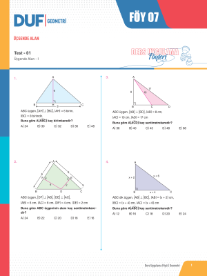 2025 - TYT-AYT GEOMETRİ DUF-7