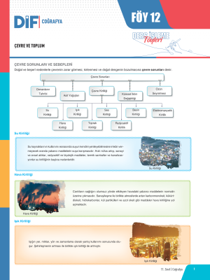 2025 - 11. SINIF COĞRAFYA DİF - FÖY-12