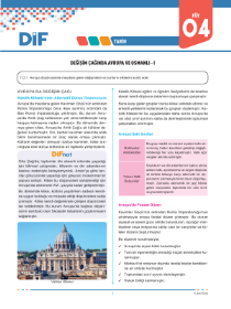 11. SINIF TARİH - DİF - FÖY 4