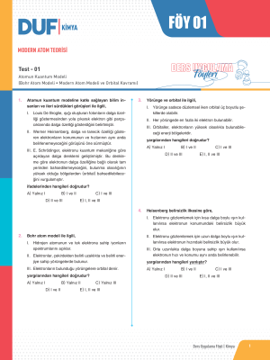 2025 - AYT KİMYA DUF-1