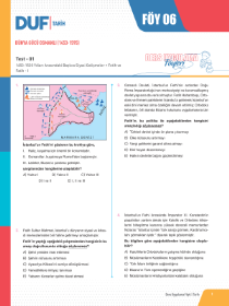 TYT TARİH DUF - FÖY-6 - 2022