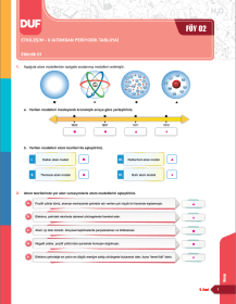 2026 - 9. SINIF KİMYA DUF - FÖY 2
