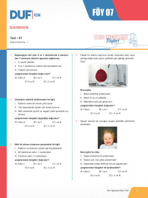 2025 - TYT FİZİK DUF-7