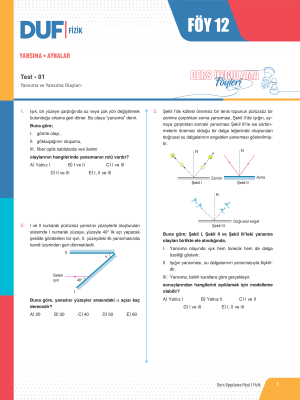 2024 - TYT FİZİK DUF-12