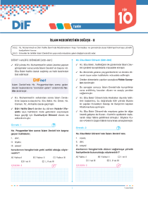 9. SINIF TARİH - DİF - FÖY 10