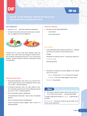 2026 - 9. SINIF MATEMATİK DİF - FÖY-3