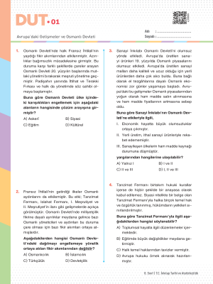2025 - 8. SINIF T.C. İNKILAP TARİHİ VE ATATÜRKÇÜLÜK DUT