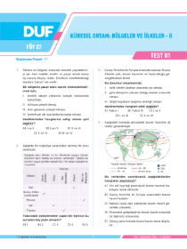 AYT COĞRAFYA (DUF) - F2 - FÖY-7