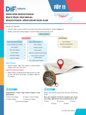 2025 - TYT COĞRAFYA DİF - FÖY-11