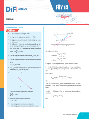 2025 - AYT MATEMATİK DİF - FÖY-14