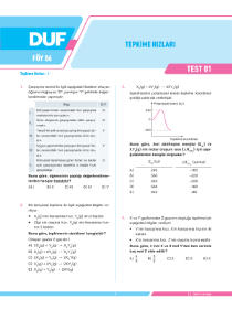 11. SINIF KİMYA DUF - FÖY-6 - 2022