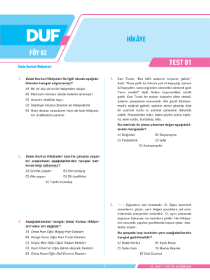 10. SINIF EDEBİYAT DUF - FÖY-2 - 2022