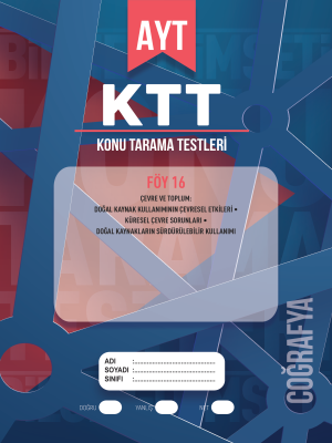 AYT COĞRAFYA KTT - FÖY-16 - 2023