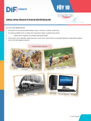 11. SINIF COĞRAFYA DİF - FÖY-10 - 2023